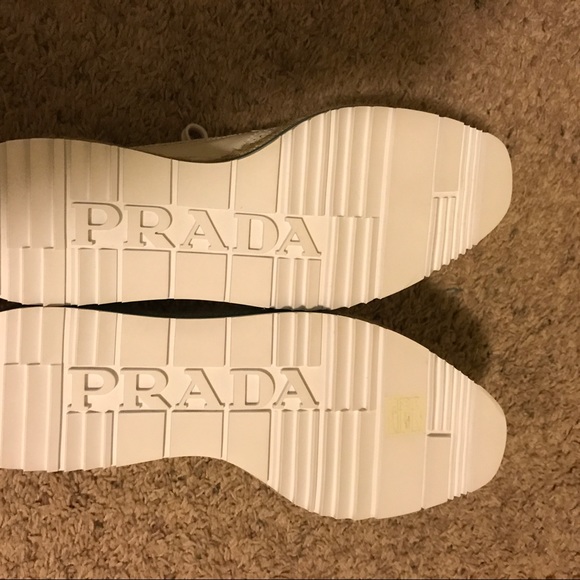 ❗️Sale❗️Prada Platform Brogue-Trim Leather Oxford - Picture 3 of 5